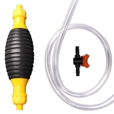 Gas Siphon Pump for Gasoline, Syphon Hand Pump with 3.3Ft Siphon Hose, Transf...