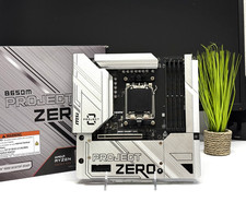 MSI B650M PROJECT ZERO AM5 DDR5 Motherboard Rear Connect WiFi 6E