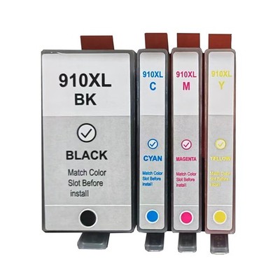 4Pack 910XL Ink Cartridge for HPOfficeJet 8010 8012 8015 8020 8022 Pro 8020-8035