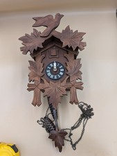 vintage german black forest cuckoo clock 1 Day Bird Works Time Is Slow. 4 Repair