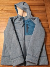 Lands End Girls Small 6-7 Sherpa Lined Coat Blue / Green