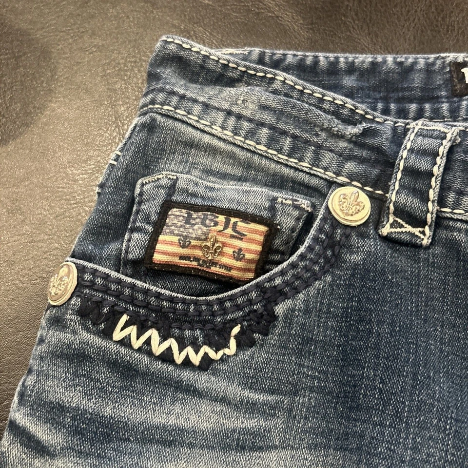 Jeans Laguna Beach Jean Co para Hombres 30x34 Puntada Gruesa Azul Envejecido EE. UU. LBJC Usados Foto 3 de 4