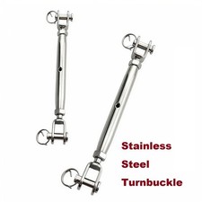 Turnbuckle Stainless Steel Jaw and Jaw Turnbuckle Rigging Screw M5 M6 M8 M10 M12