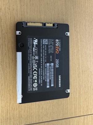 Samsung 870 EVO 250GB SATA Triple-Level Cell 6GB/s 2.5'' SSD MZ-77E250