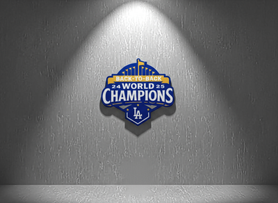 Los Angeles Dodgers Back-to-Back World Series Champions Sign Man