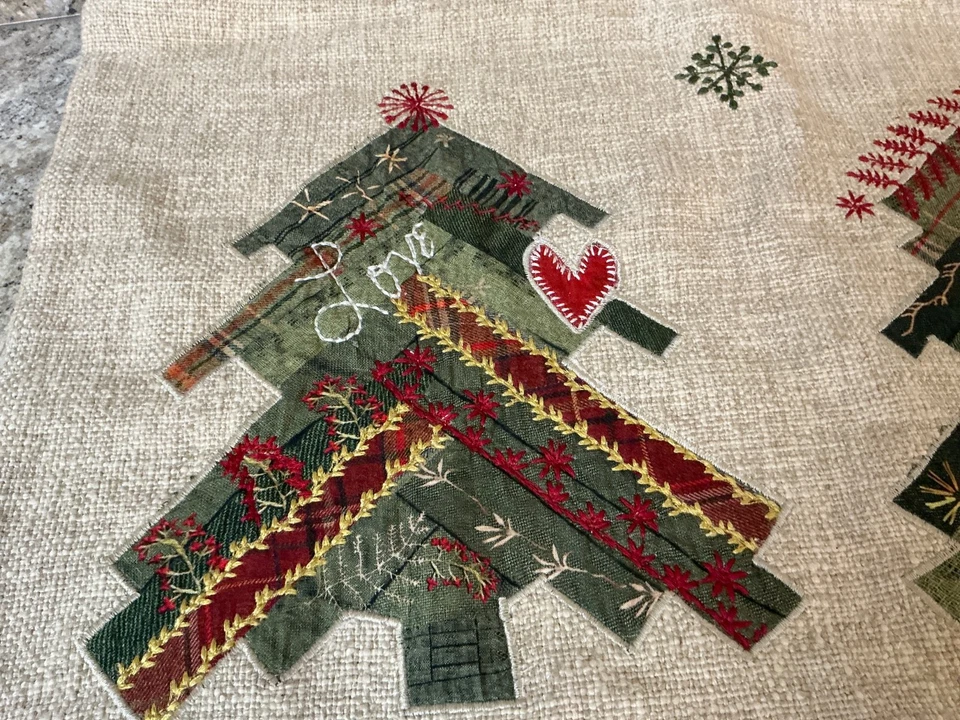 Pottery Barn Dream Patchwork Tree Lumbar Pillow Cover 16x26 NWT-christmas - Image 3 of 4