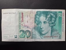 Germany 20 Deutsche Mark 1993 sn. GA 597