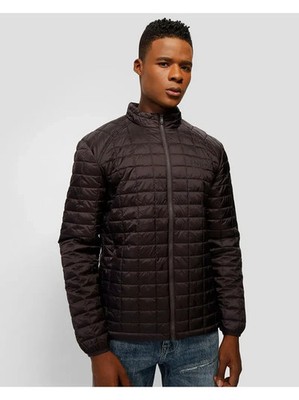 GUESS Men's Super Light Ecodown Packable Puffer Jacket Jet Black Medium