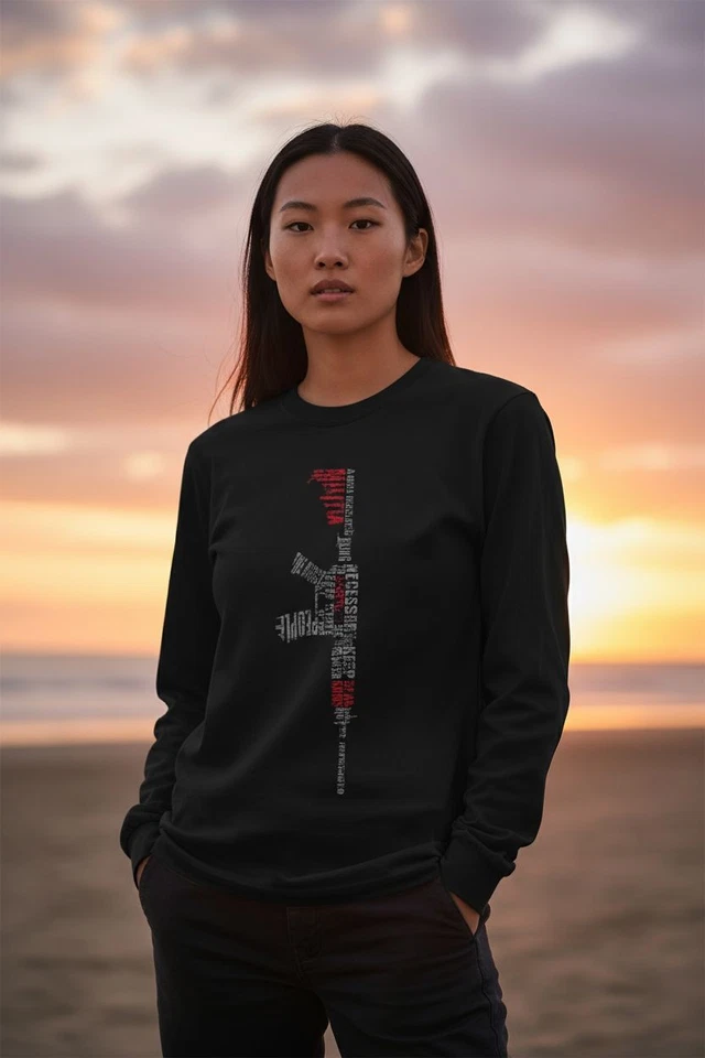 Camisetas dinâmicas - 2ª edição Emenda ultra algodão manga longa    - Imagem 2 de 3