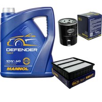 SCT Inspektionspaket 5L Mannol 10W-40 FüR Mitsubishi Colt IV 1.3 GLI 12V 1.6