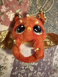 Hatchimal Interactive Orange Dragon Plush with Light-Up Heart & Wings