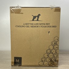 Cooling Gel Memory Foam Dog Bed. SIZE M 29x18x3  
