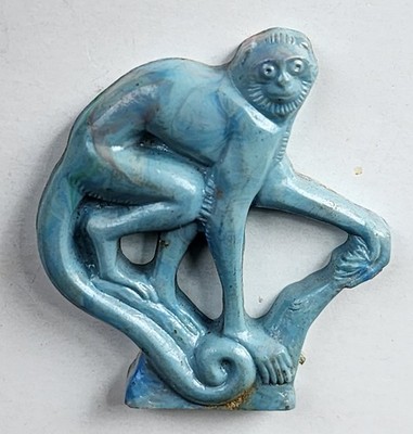 1953 Vintage Premium Cracker Jack Prize Toy Stand Up Deep Drawn Monkey 
