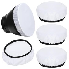 7"/18cm Light Diffuser,Soft Diffuser Lamp Cover White Shade 4Pcs, white