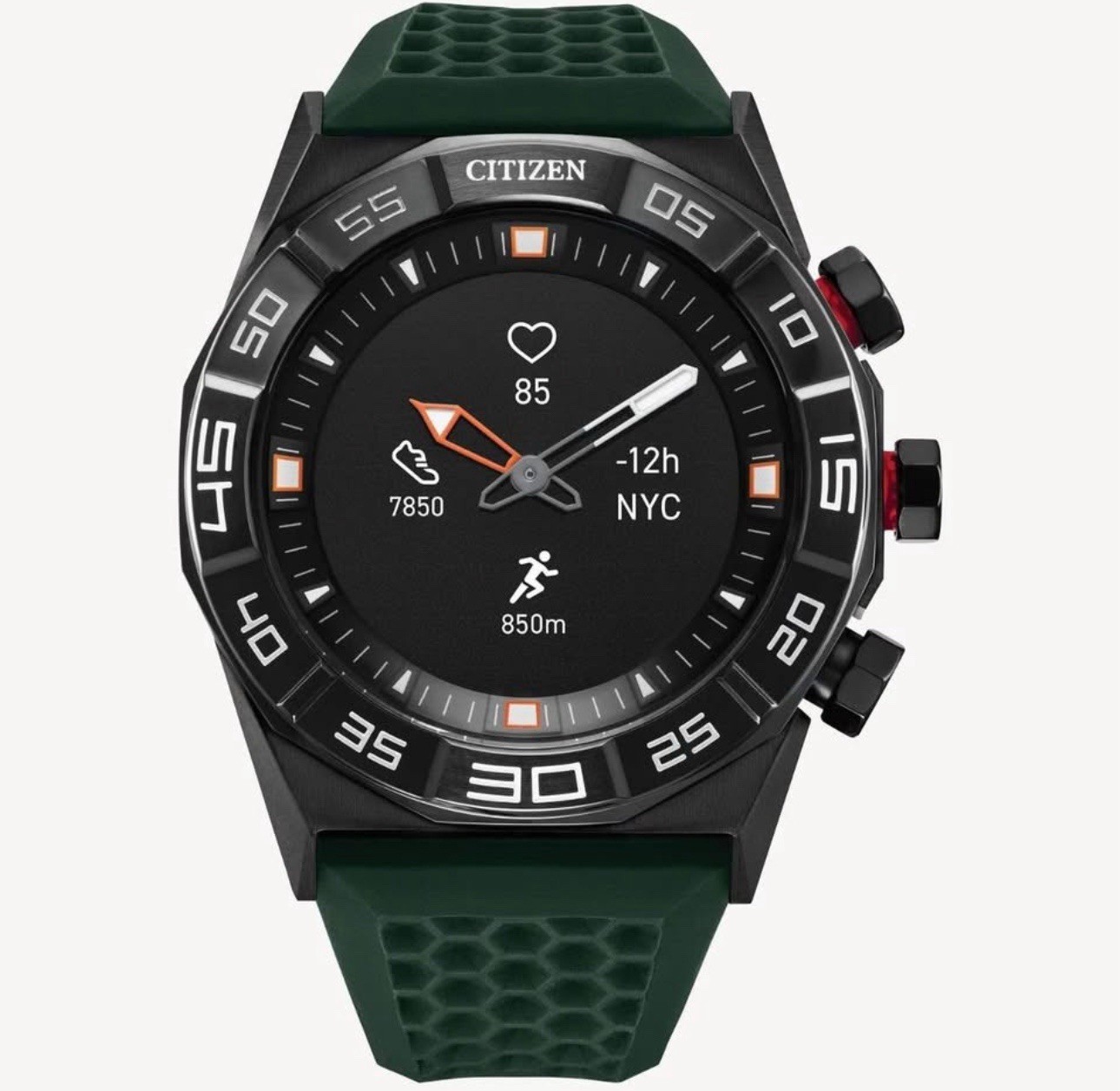 HYBRID HEART CITIZEN JX1005-00E SMARTWATCH SMART RATE CZ YF20MV-01 NEW MONITOR - vintagewatches.pk