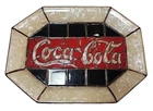 Vintage Coca-Cola Stained Glass Decorative Soap Dish Sponge Trinket