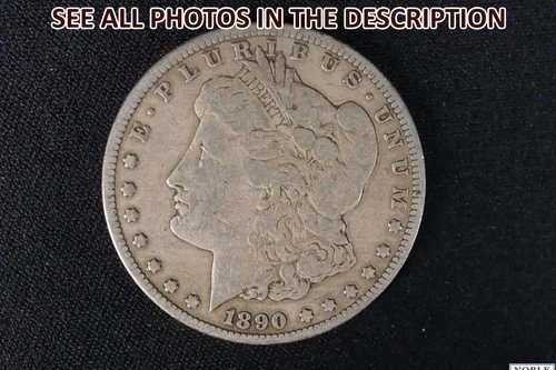 NobleSpirit Popular 1890 CC Morgan Silver Dollar Fine +