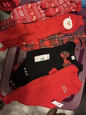 Baby Christmas Clothes All 0-3months Carters Etc Tags Some
