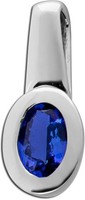 Tansanit AnhäNger Platin 950 Nat Edelstein 0.50Ct