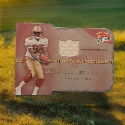 2004 Fleer Platinum Pro Material Jerseys Die Cut Derrick Hamilton RC Jersey /99
