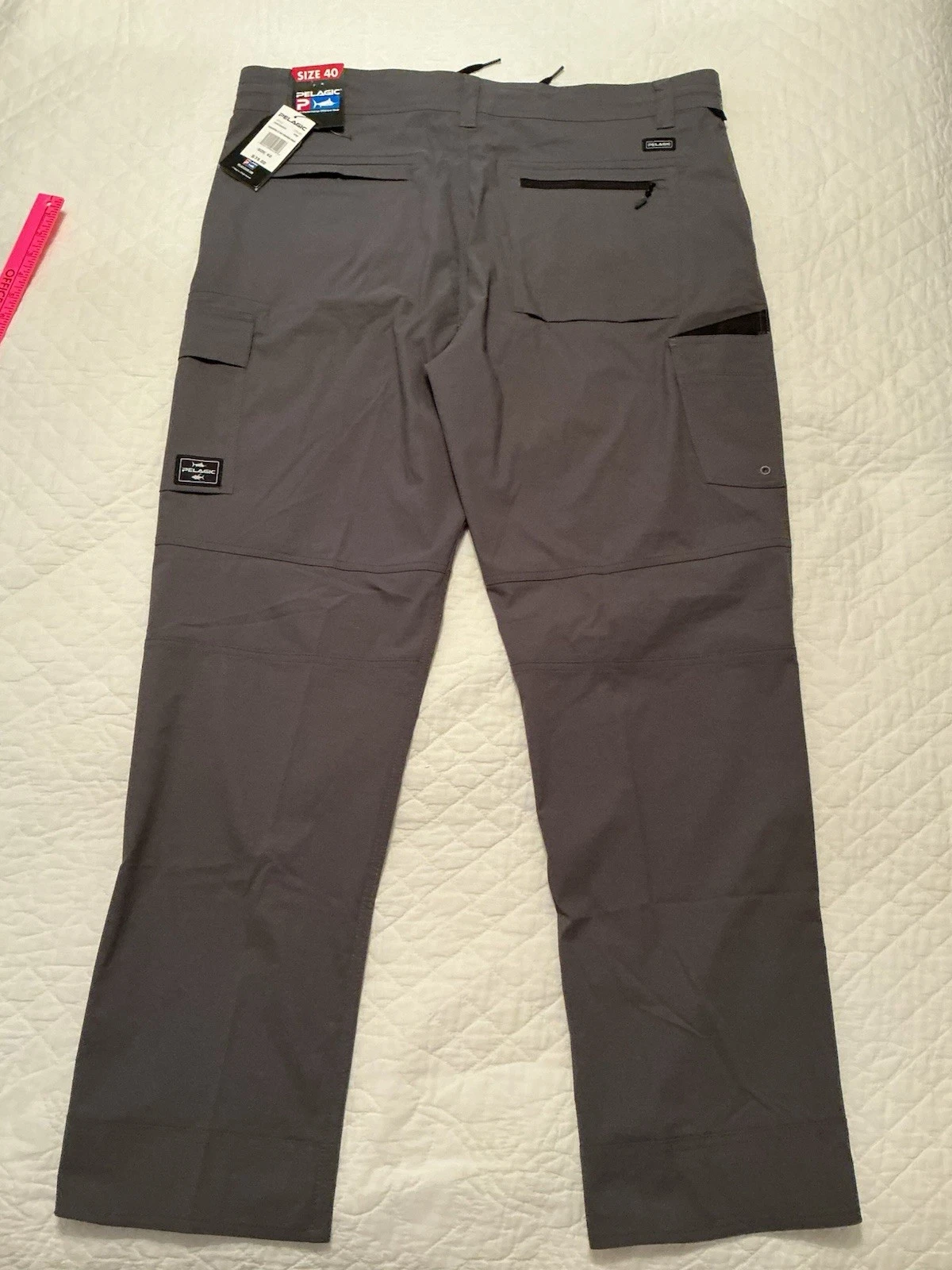 Pelagic Traverse High Performance Fishing Outdoor Pants Men’s 40, Grey, NEW