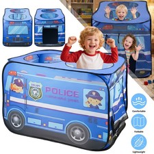Kinder-Spielzelt aufklappbar Fahrzeugform Kleinkind-Spielhaus mit Öffnung Oben