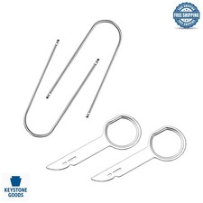 4pcs Car Radio Removal Tool Kit - Stainless Steel U-shaped Stereo Disassembly...