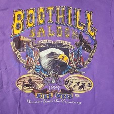 Vtg Boot Hill Saloon 1994 Bike Week Shirt Mens Large USA Made Single Stitch