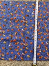 Scarecrow And Pumpkins Halloween Fabric