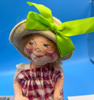 Annalee Doll Society Logo Kid 1996-97 “Little Mae Flowers” Pin,  & Tag  7” — photo 2