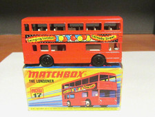 Don Craggs Collection Pre Pro Matchbox 17 The Londoner Bus Black Hubs Orange-Red