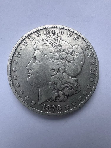 Morgan Silver Dollar $1 Coin 1878 Philadelphia Circulated 90% Silver