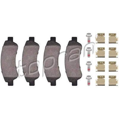 TOPRAN Bremsbeläge hinten für Fiat Ducato Pritsche/Fahrgestell Peugeot