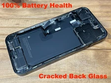 iPhone 14 Pro Max - Back Housing Frame Replacement w/ Small Parts - OEM - Black