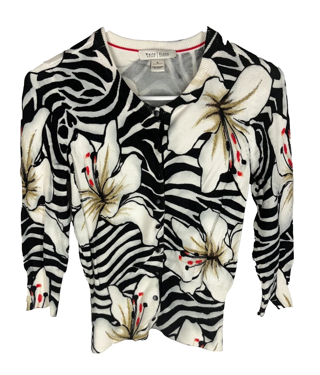 Cardigan WHBM (White House Black Market) Avec Strass - Taille XS, Violet Et Argenté, Occasion En Très Bon état