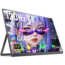 17.3" 120Hz 4K Portable Gaming Monitor 100 DCI-P3 Screen Freestanding Display