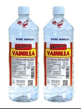 Two (2) Danncy Pure Mexican Vanilla Extract - White Color (1 Liter each) 2 PACK!
