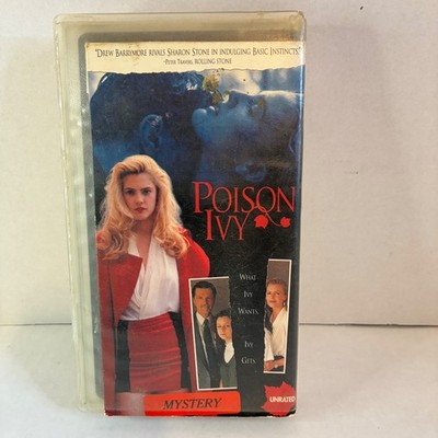 Poison Ivy VHS 1992 Movie Unrated Drew Barrymore Erotic Thrill Mystery Clamshell