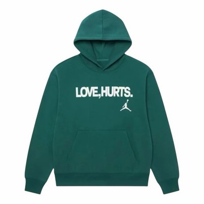 Size Large Jordan Jalen Love Hurts Pullover Hoodie Green Philadelphia Eagles