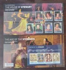 GB 2010 mint stamps presentation pack 439 The House of Stewart plus MS3053 mini