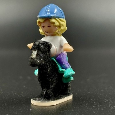Vintage 1994 Polly Pocket Pony Ridin' Bluebird Pet Playset - Doll & Horse Only