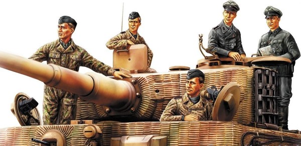 Hobby Boss 84401 German Panzer Tank Crew (Normandy 1944) Figuren In 1:35 Bausatz-image