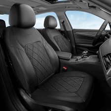 Black Mesh Front Car Seat Covers - 2 Seat Covers - Car Seat Covers