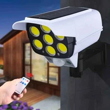 Solar 77 LED Outdoor Motion Sensor Solar Lights Fake Security Camera US