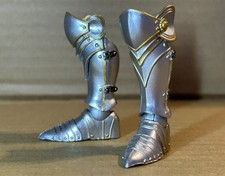 Mythic Legions Dull Silver Shin & Feet Armour (Pop & Swap) Leg Parts