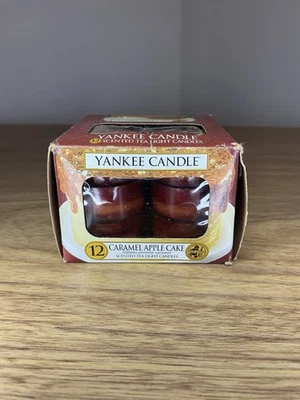 Yankee Candle Caramel Apple Cake Tea lights, Pack of 12 Rare/ Retired USA, VHTF - Image 1 of 4