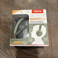 NEW Kids Alpine Muffy Foldable Earmuffs Noise Reduction Headphone - Green
