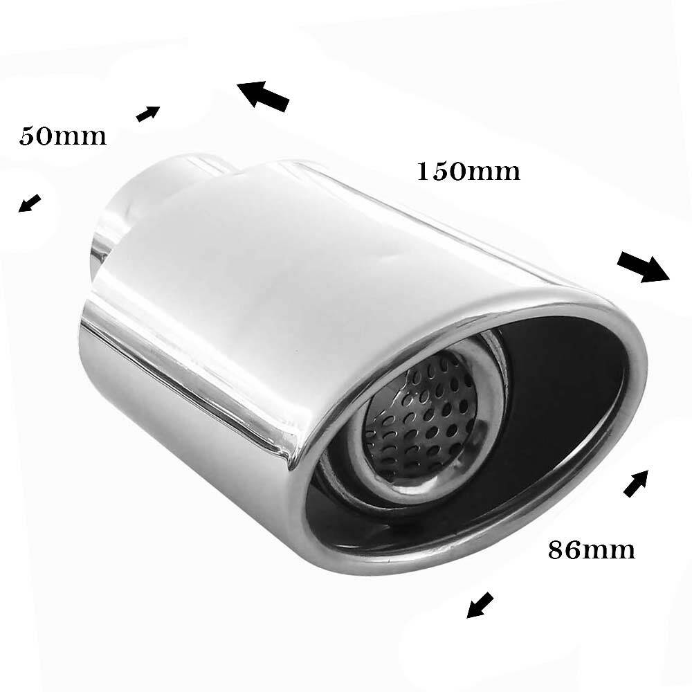 Exhaust Tip Trim Pipe Tail Muffler Chrome For Kia Sportage Ceed Shuma