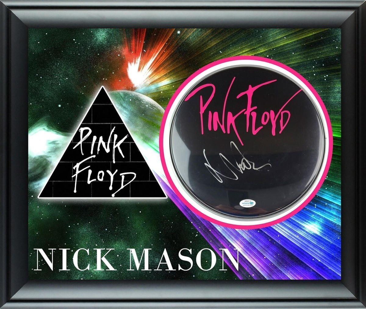 Nick Mason signed Pink Floyd Dark Side of the Moon album exact proof Beckett COA STAR Nick Mason signed Pink Floyd Dark Side of the Moon album exact proof Beckett COA STAR
