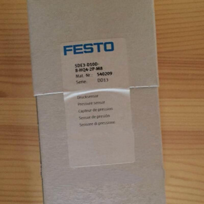 Festo SDE3-D10D-B-HQ4-2P-M8 540209 Pressure Sensor New One  #US